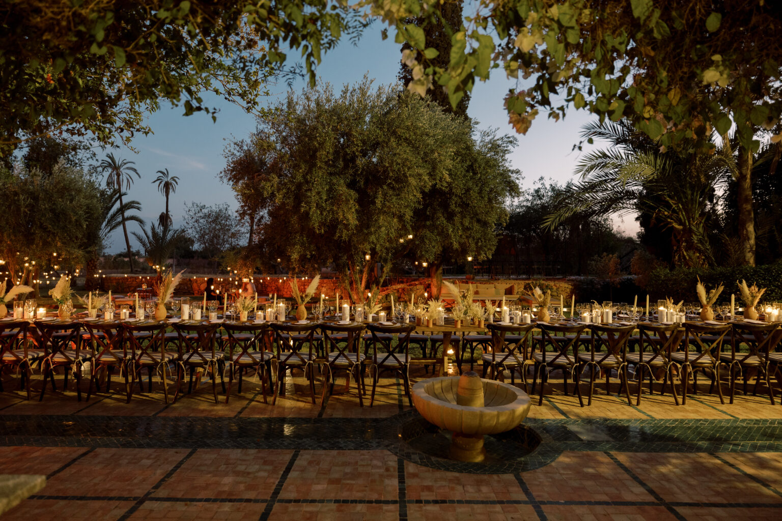 Diner aux chandelles à Marrakech
